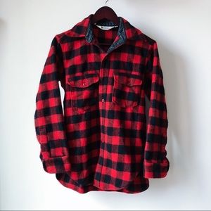 Woolrich heavy wool buffalo check shirt (Vintage)